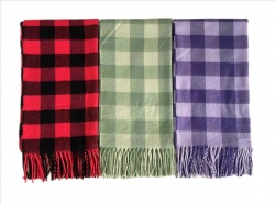 CHECK WOVEN SCARF XHYH2305