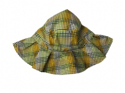 LADIES CHECK BUCKET HAT