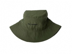 polyester suede bucket hat with emb