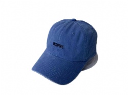 coated cotton twill baseball  hat with wash and emb