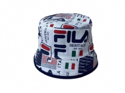 cotton twill bucket hat with all over print