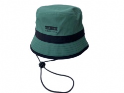 nylon bucket hat with elastic cord