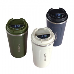 Thermal  Insulated Stainless Steel Portable Promotion Cup Gift Products Smart Coffee Car Bottle Cup