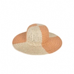 ladies wide brim  Crochet straw hats